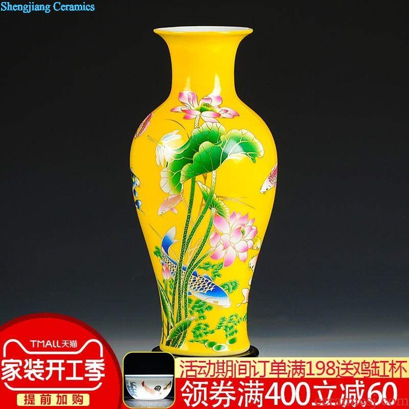 Jingdezhen ceramics Archaize general blue and white porcelain jar of storage tank furnishing articles New Chinese style porch sitting room adornment