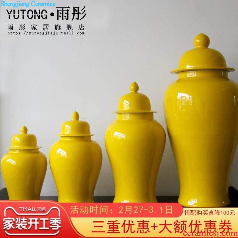 Jingdezhen ceramic ice cracked piece process beadle furnishing articles of Buddha club hotel business gifts ceramic arts and crafts