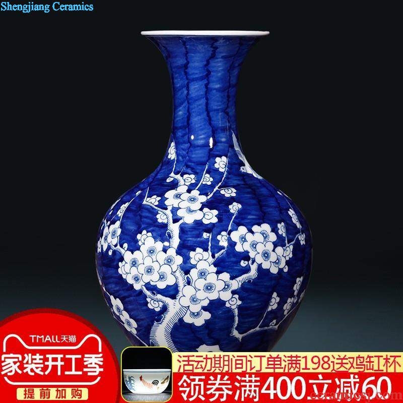 Jingdezhen ceramics CV 18 prosperous hang dish decorative plates Home sitting room adornment is placed a wedding gift