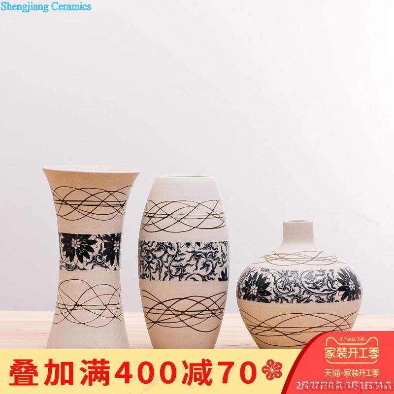 Merry jingdezhen ceramic modern white contracted household adornment creative furnishing articles SY01 three-piece vase