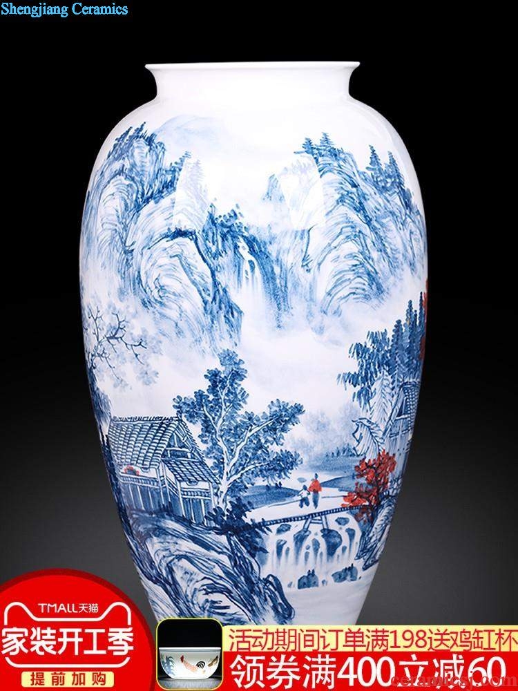 Jingdezhen ceramics 41 cm landscapes hang dish decorative plates Contemporary and contracted style the sitting room porch place