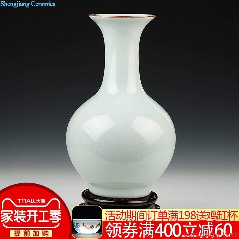 Antique vase of blue and white porcelain of jingdezhen ceramics ears dragon creative barrels a blessing to the sitting room home furnishing articles