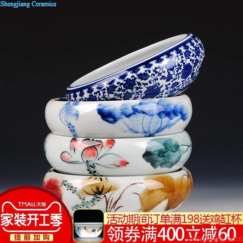 Jingdezhen ceramics european-style colored enamel of large vases, flower, flower arrangement The sitting room decorate furnishing articles large