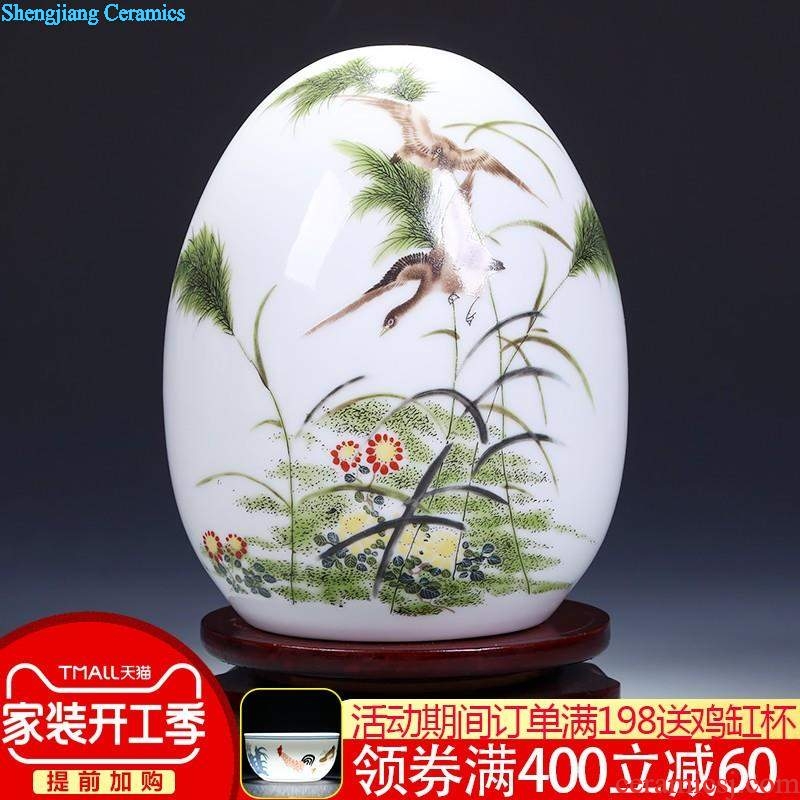 Jingdezhen ceramics vase three-piece furnishing articles of modern Chinese style living room home TV ark adornment arranging flowers