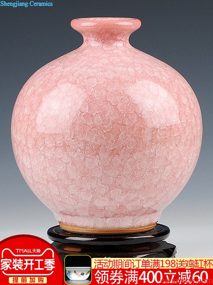 Jingdezhen ceramics flower vase creative modern new Chinese style home sitting room adornment TV ark furnishing articles