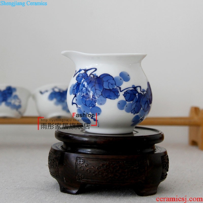 Rain tong home | jingdezhen ceramics Green landscape creative caddy household decoration porcelain