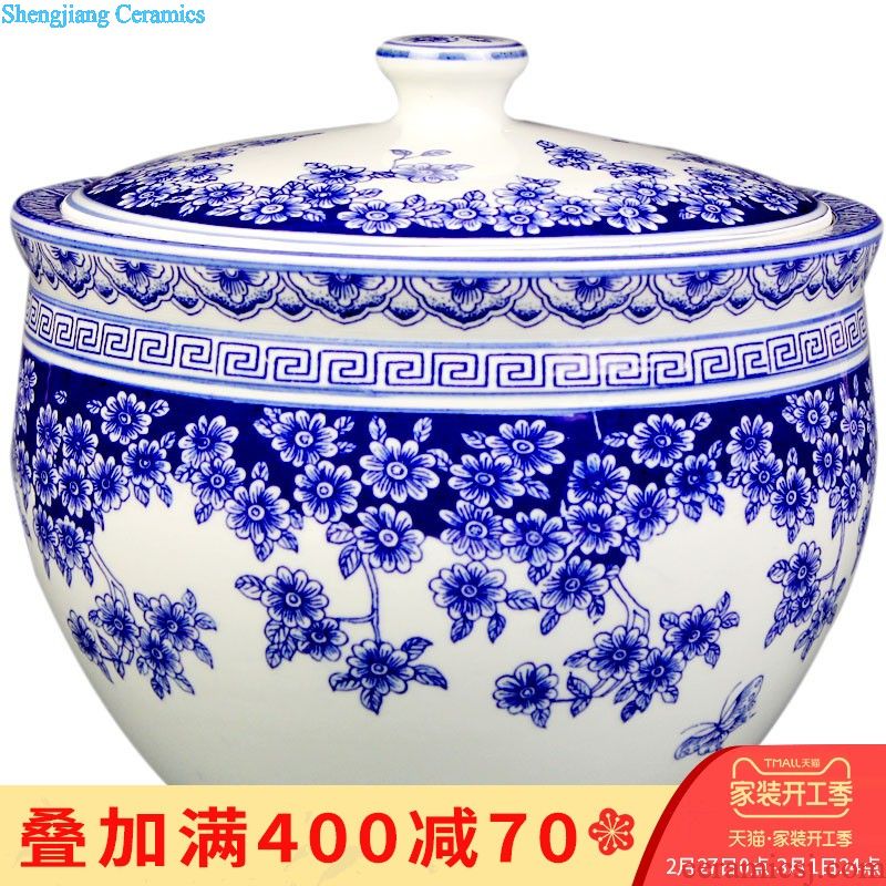 Z012 merry Jingdezhen ceramic archaize floor large vases, flower arrangement Place a large living room decoration arts and crafts