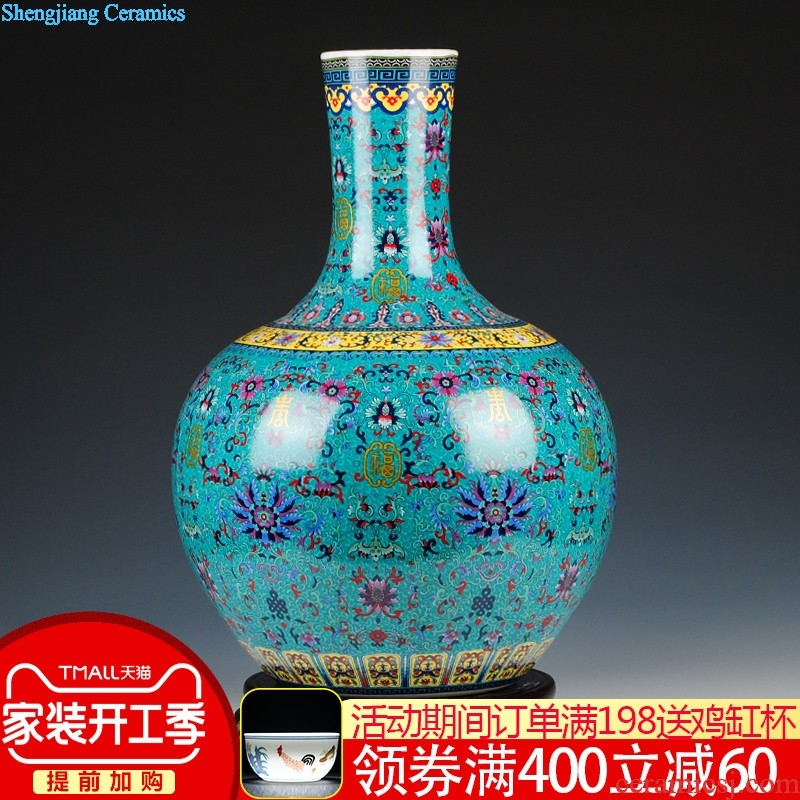 Archaize of jingdezhen ceramics kiln borneol crackle vases, flower arranging new classical Chinese style home furnishing articles