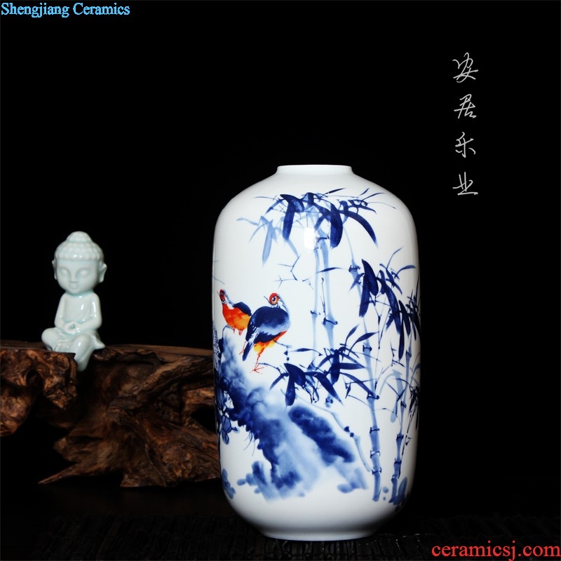 Rich sf73 merry jingdezhen ceramic flower open China color peony vase landing home furnishing articles