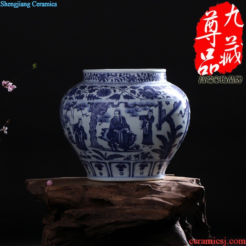 Jingdezhen ceramics Gold hand-painted vases in extremely good fortune Modern living room handicraft decorative furnishing articles