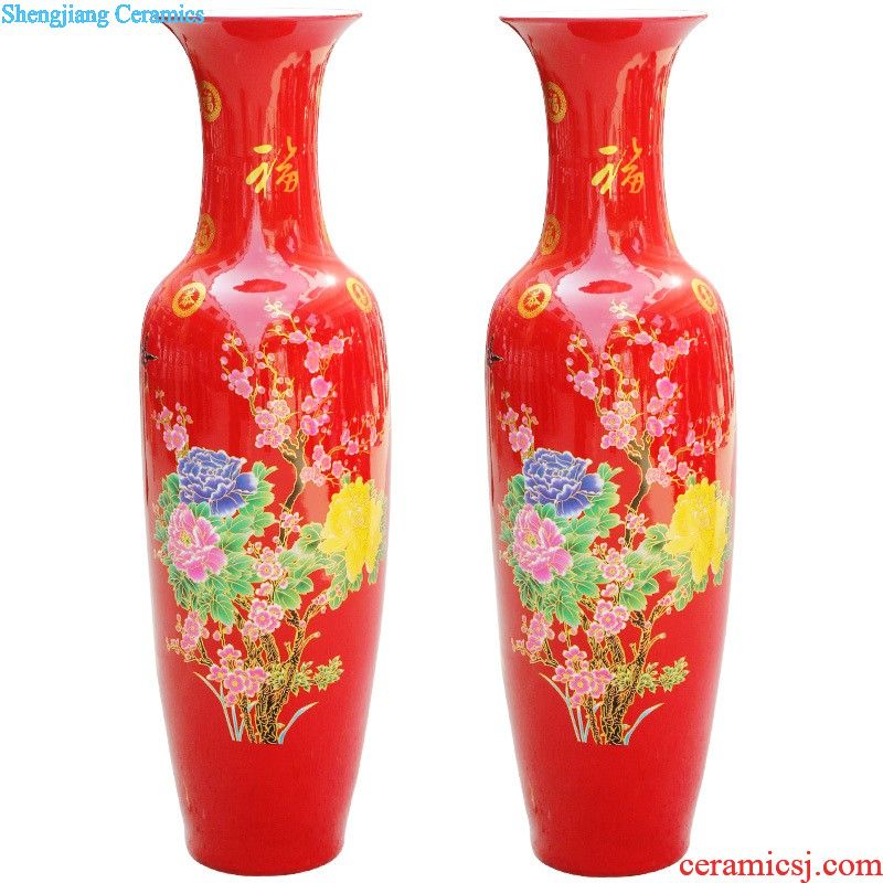 Sf18 jingdezhen ceramics Guest-greeting pine of large vase Hotel decoration home furnishing articles in the living room