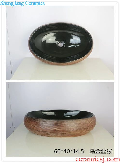 shengjiang new art jingdezhen Traditional manual wash basin bathroom accessory items 201903