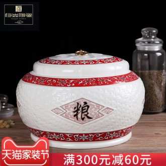 19 years new jingdezhen ceramic bottle is empty bottles of wine jar home wine pot seal 1 catty three catties 5 jins of 10 jins