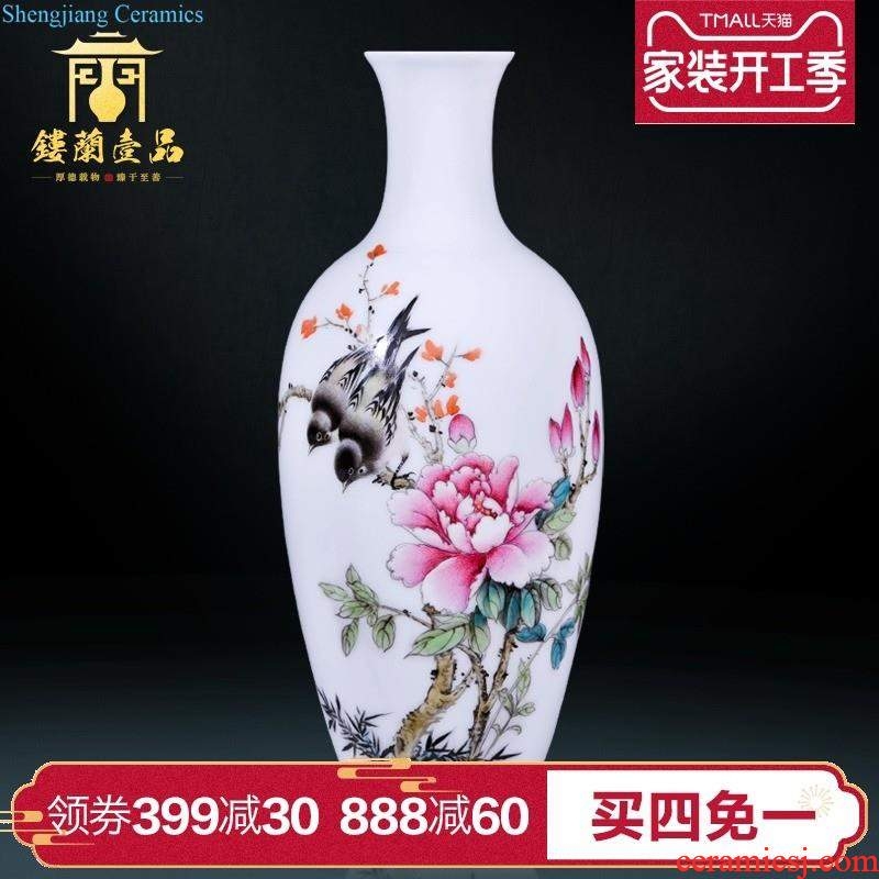 Jingdezhen ceramics General imitation qing qianlong blue dragon tank Chinese style living room decorative home furnishing articles collection