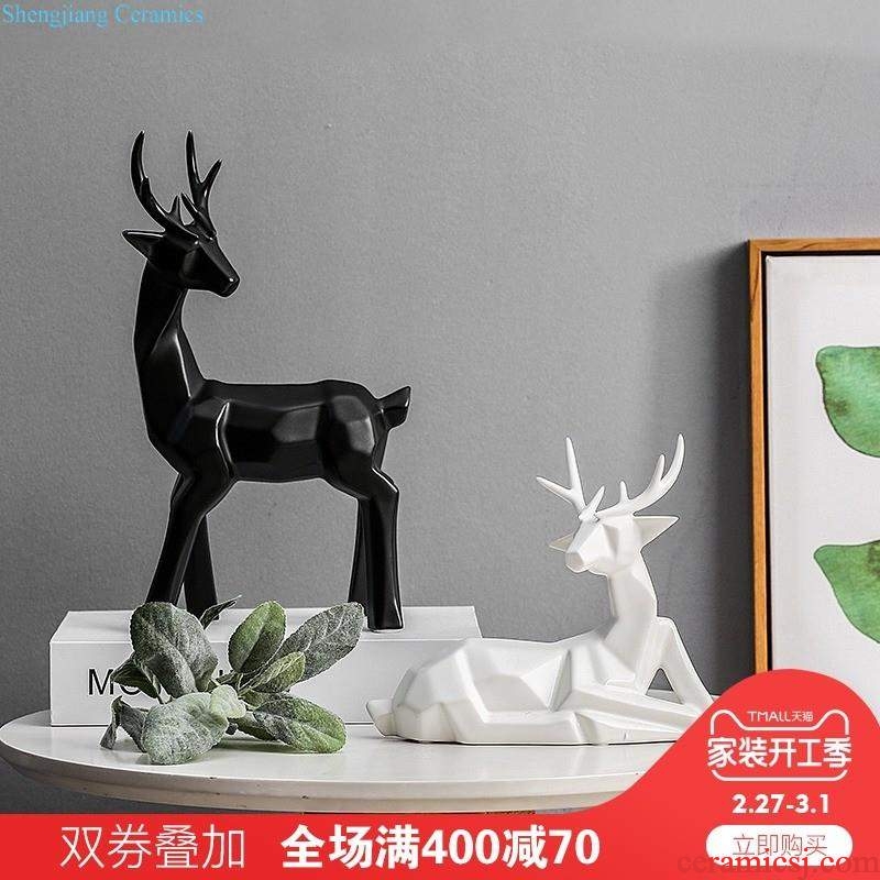 Mr Han mei Nordic creative household furnishing articles sitting room ark ceramic decoration wedding birthday gift decoration