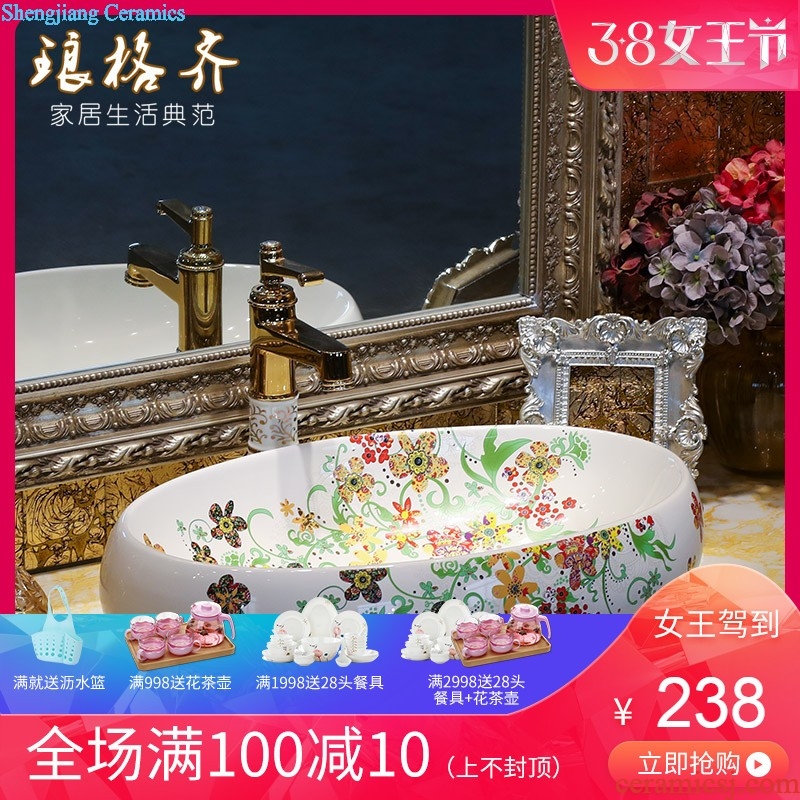 The package mail on bonsai, ceramic lavabo that defend bath lavatory basin art basin grind arenaceous light blue and white