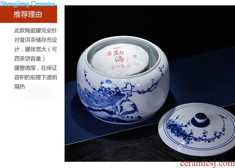 Restoring ancient ways of jingdezhen blue and white porcelain vase zen art ceramics vase flower creative office furnishing articles