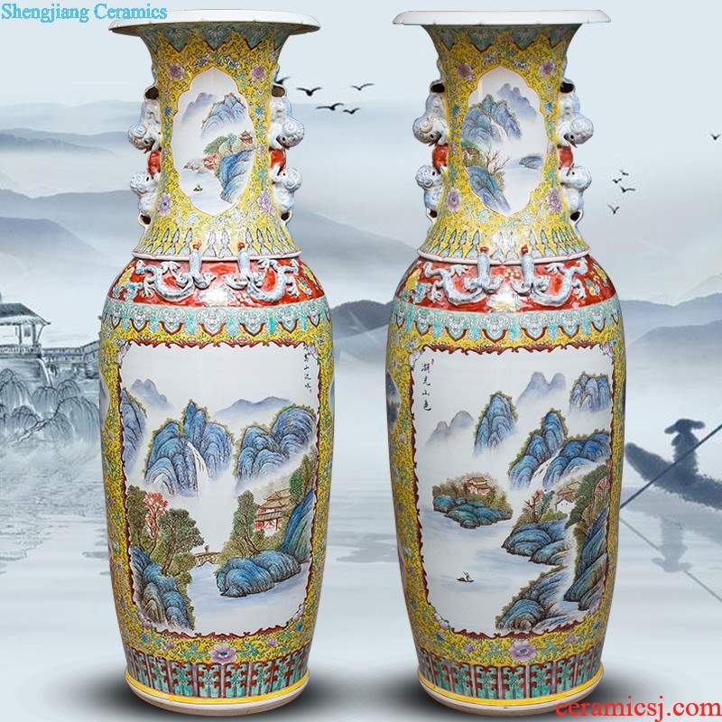 Aj211 jingdezhen ceramics of large vases, flower arranging household adornment handicraft furnishing articles large living room