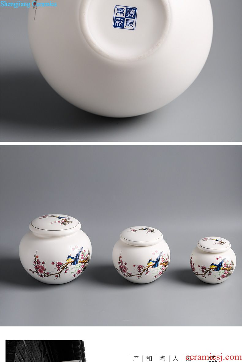 Jingdezhen ceramic household archaize earthenware bubble wine wine jar it 10 jins 20 jins hip flask bottles with tap