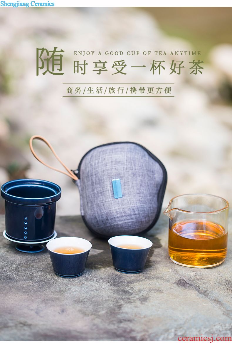 Jingdezhen ceramic teapot cool household girder kettle pot teapot large capacity large old cold suit kettle