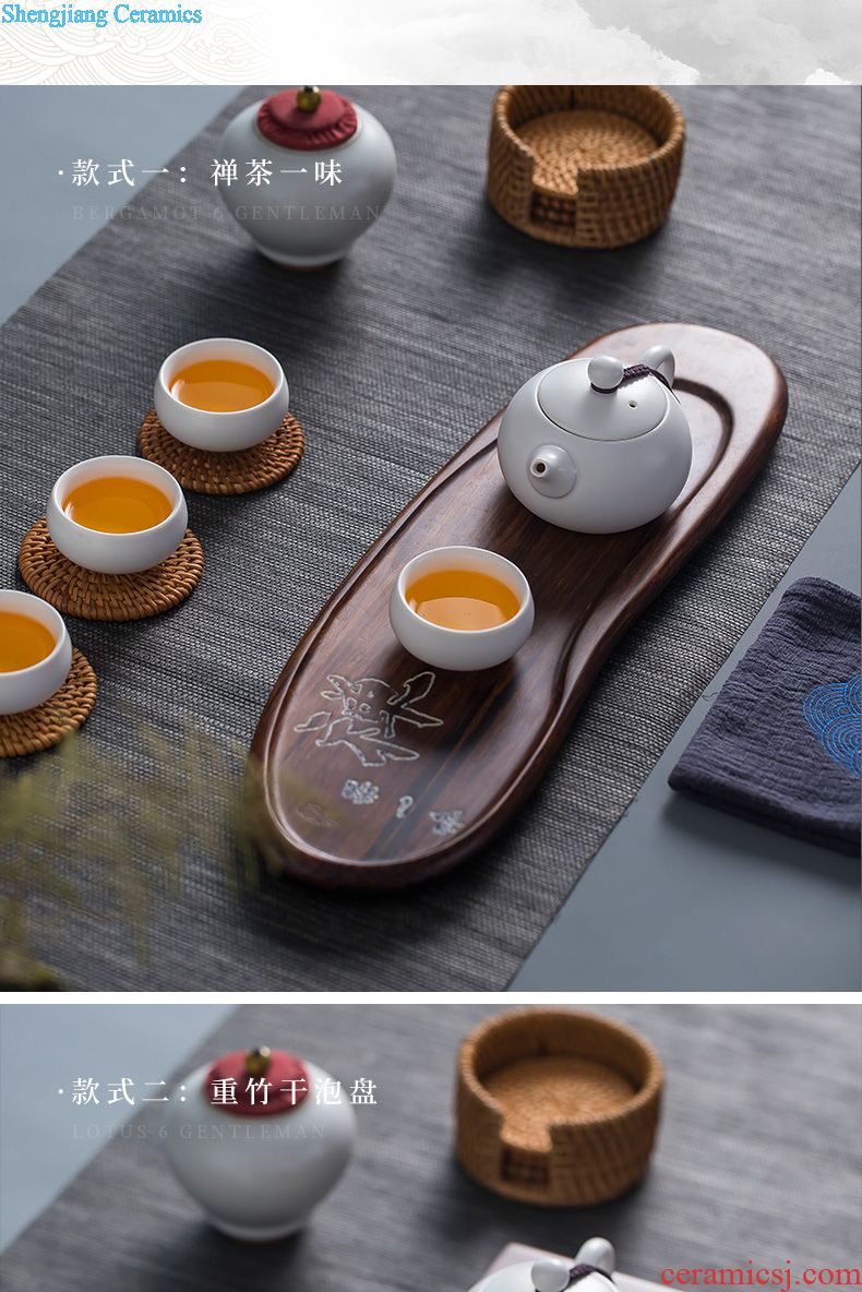 Blower, tea set Home of a complete set of tea sets jingdezhen ceramic cups of marble kung fu tea pot lid bowl