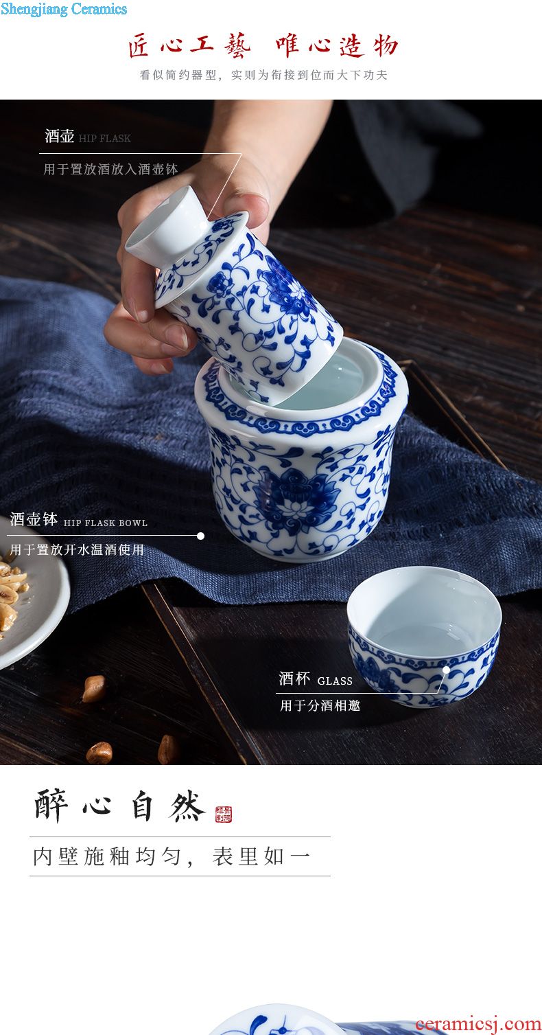 Tea tray tray circular contracted household jingdezhen ceramics kung fu tea water of blue and white porcelain tea sets tea saucer