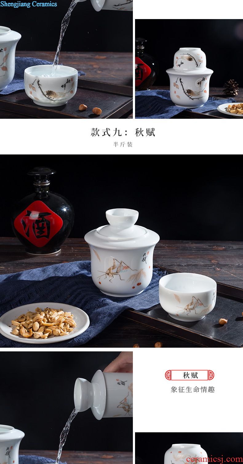 Tea tray tray circular contracted household jingdezhen ceramics kung fu tea water of blue and white porcelain tea sets tea saucer