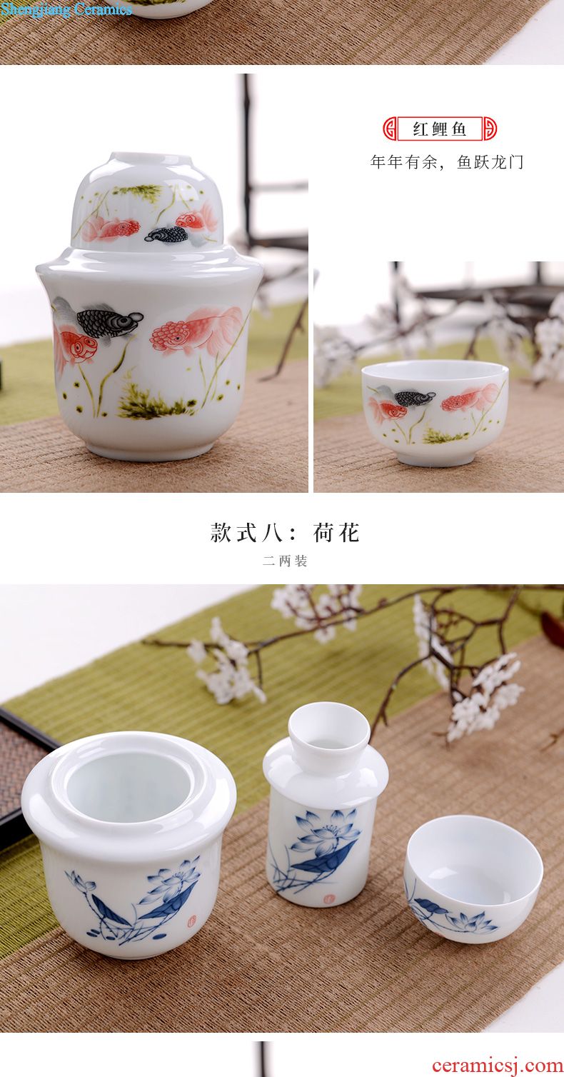 Tea tray tray circular contracted household jingdezhen ceramics kung fu tea water of blue and white porcelain tea sets tea saucer