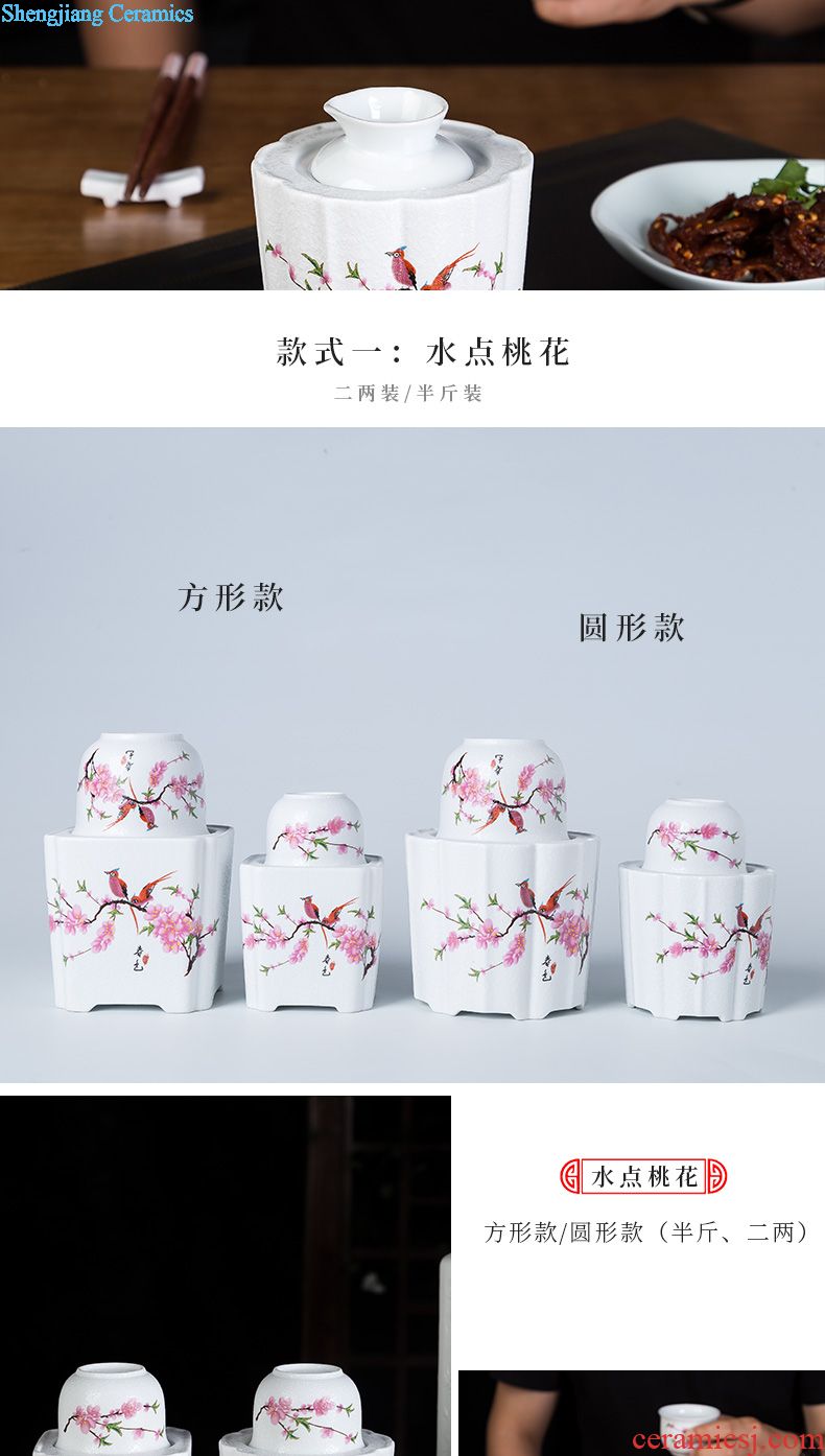 Travel tea set suit portable package a pot of two glass ceramic crack 4 cups of outdoor tourism kung fu tea set