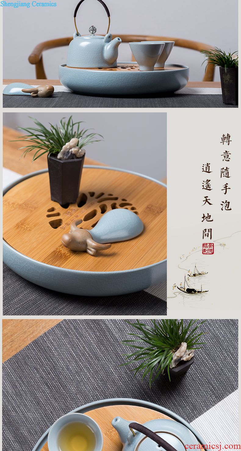 Jingdezhen blue and white porcelain glair bone porcelain tableware Chinese style of eating food dishes to eat bowl high-grade dishes suit household