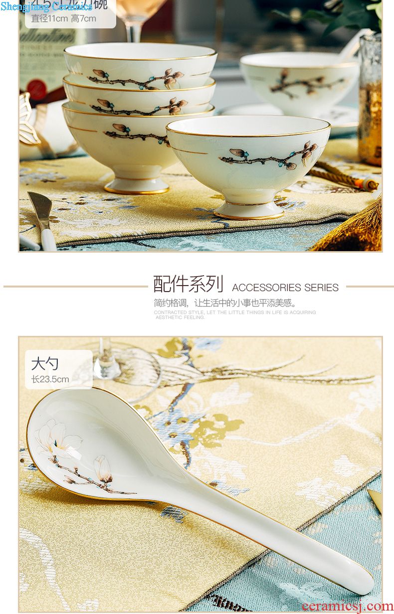 Suit kung fu tea set, tea sets the whole circle of jingdezhen ceramic household teapot tea tray cup gift box