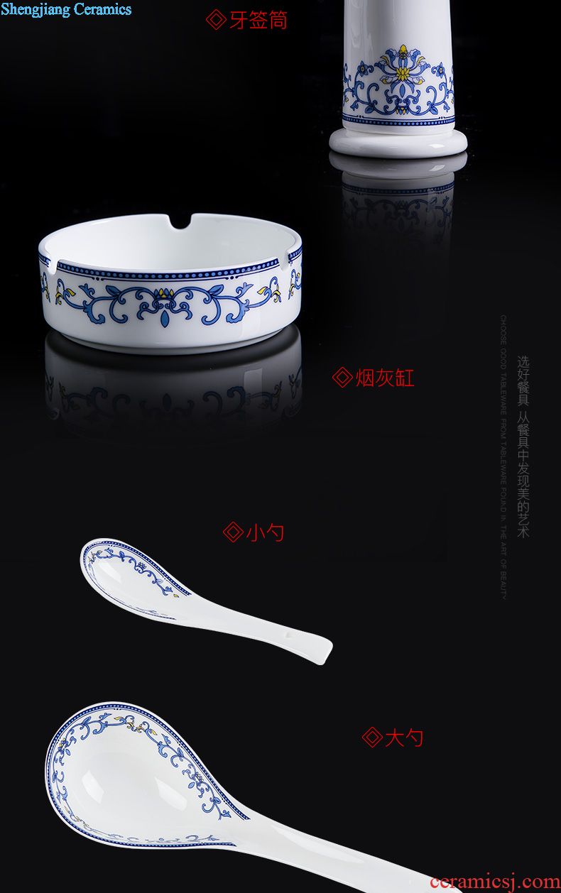 Jingdezhen ceramic tea pot and mini POTS sealed cans of household of Chinese style storage tanks in puer tea gift box