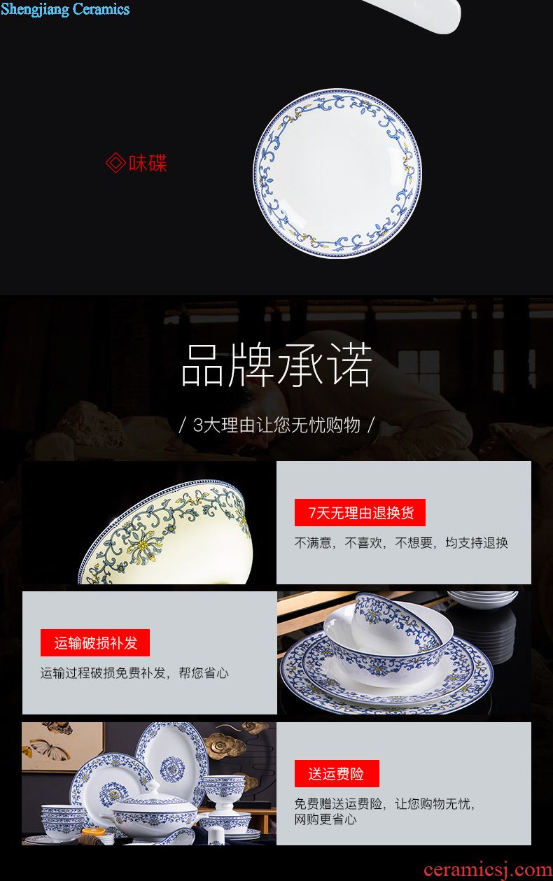 Jingdezhen ceramic tea pot and mini POTS sealed cans of household of Chinese style storage tanks in puer tea gift box