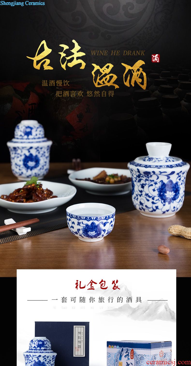 Tea tray tray circular contracted household jingdezhen ceramics kung fu tea water of blue and white porcelain tea sets tea saucer