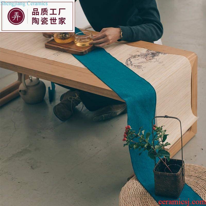 Get in six gentleman bamboo kung fu tea accessories receive ceramic tea accessories ChaGa suit tea tray furnishing articles