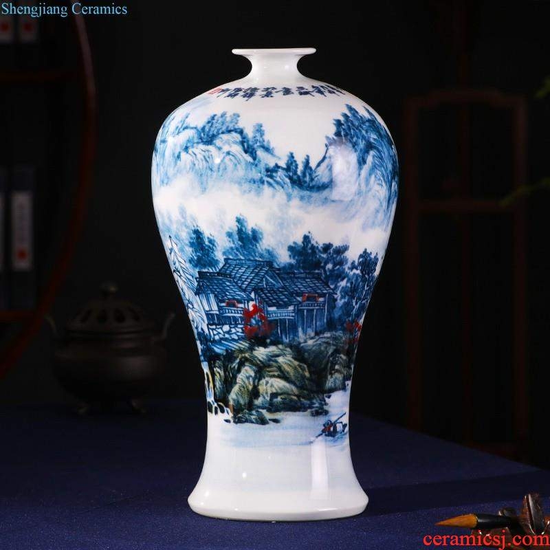 Jingdezhen ceramics hand-painted pomegranates of blue and white porcelain vase vases, Chinese porcelain of sitting room home furnishing articles