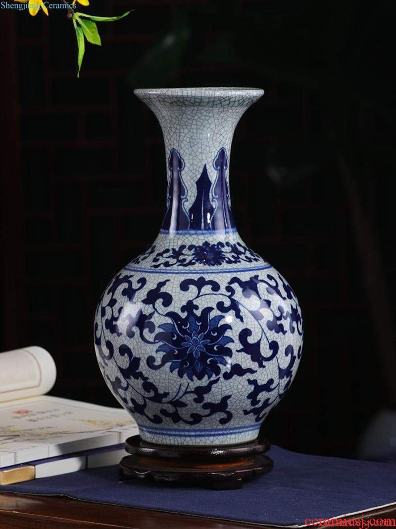 Jingdezhen ceramic vase furnishing articles porcelain vases, ceramic flower arranging flowers sitting room is contemporary and contracted household adornment