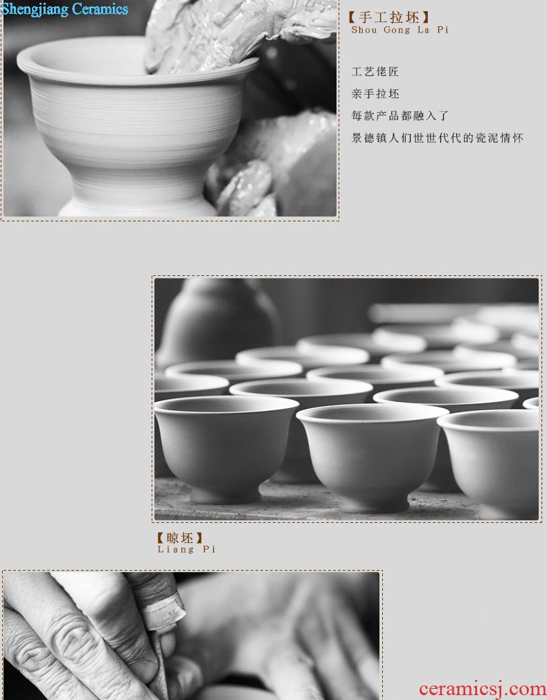 Three frequently hall your kiln cups Jingdezhen S44025 kung fu tea master cup single cup sample tea cup of black tea cup