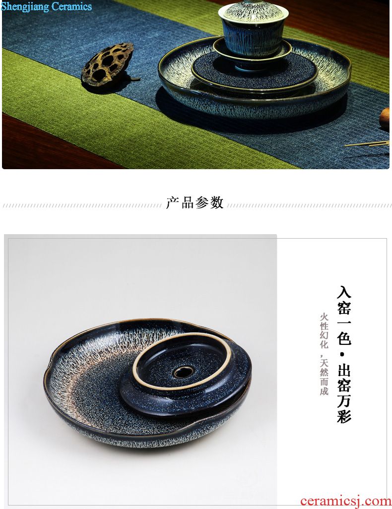 Three frequently tureen tea cups Jingdezhen ceramic tea set manual color bucket cylinder only three cup chicken worship bowl TZS262