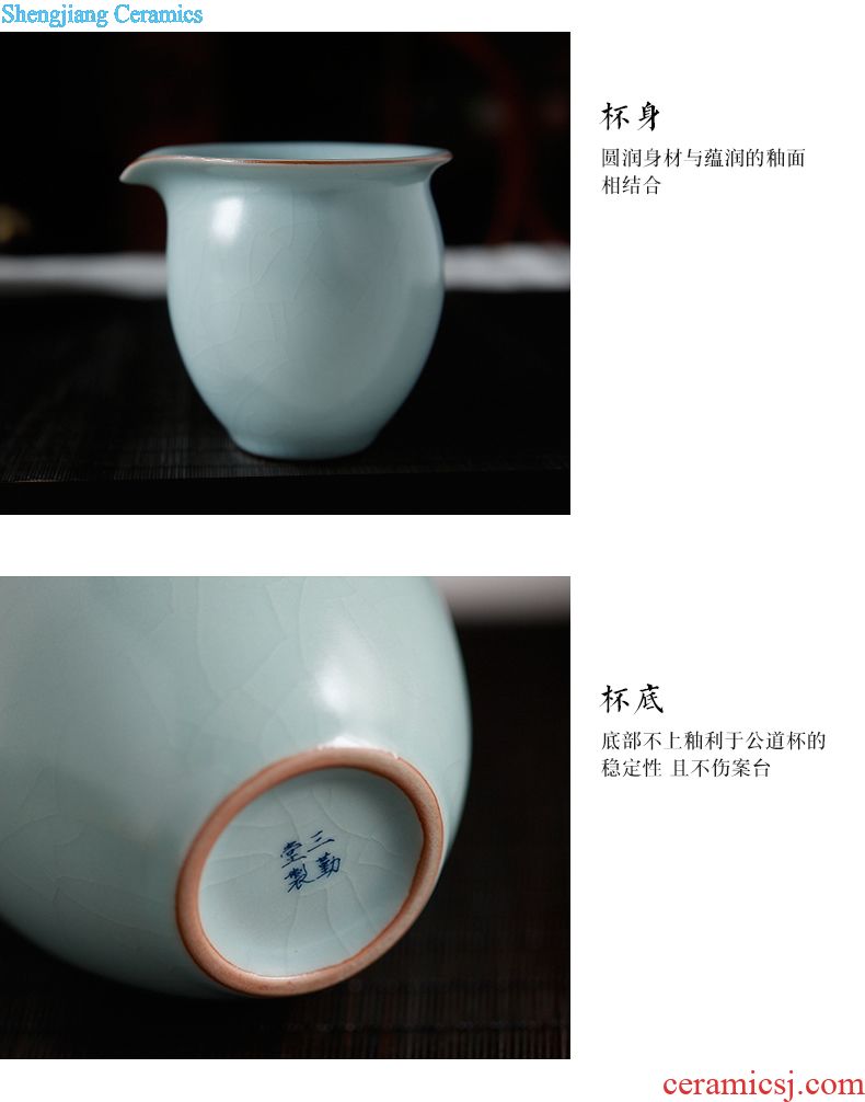 Three frequently hall kiln dry foam plate Small tea pot adopt jingdezhen ceramic tea set temmoku S72036 ChengGan bubble plate