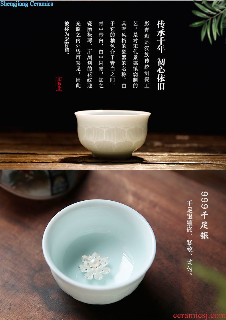 The three frequently your kiln jingdezhen ceramic sample tea cup open piece of kung fu tea cups S44003 masters cup single cup