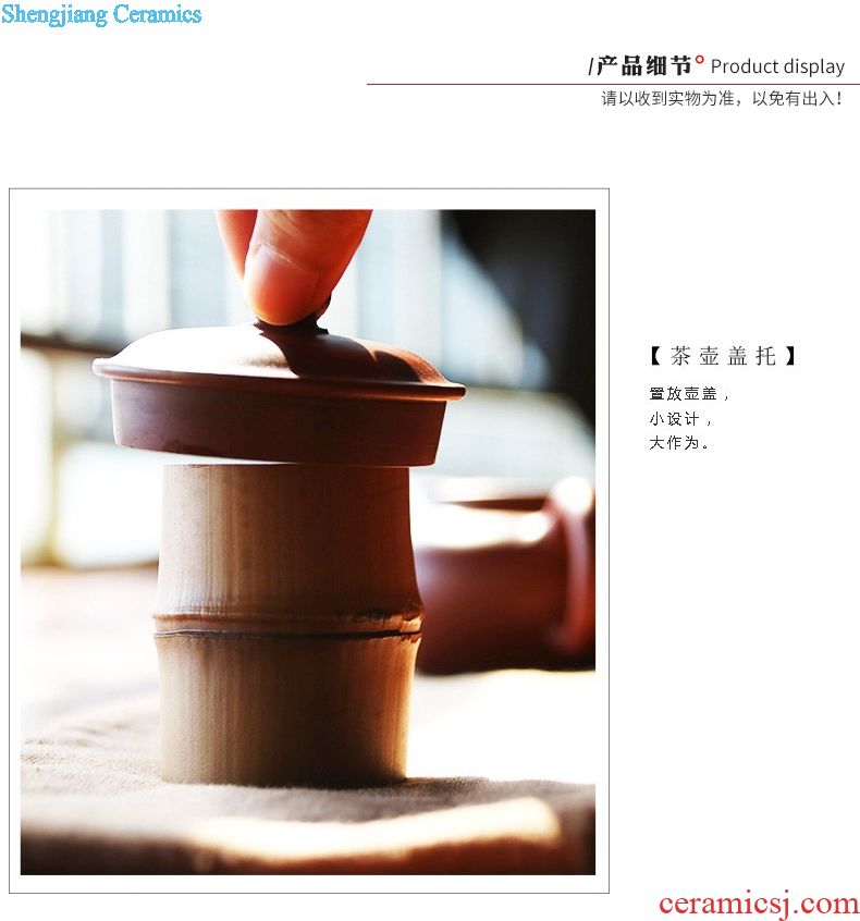 Three frequently hall kung fu tea kettle coarse pottery teapot jingdezhen ceramic tea set the Japanese side pot lasts a tea