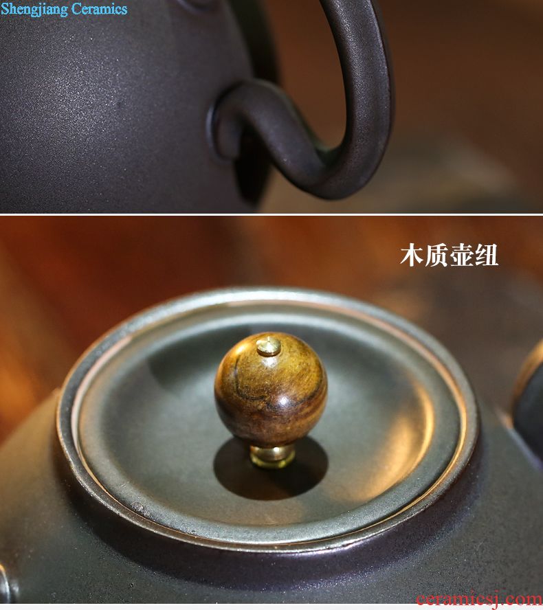 Three frequently hall large kettle ceramic POTS boil tea tea ware jingdezhen kung fu ceramic pot S28018 restoring ancient ways the teapot