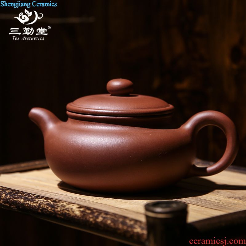 Three frequently hall large pu 'er tea canister to jingdezhen ceramic storage tanks and POTS of tea warehouse S51037 tea cake