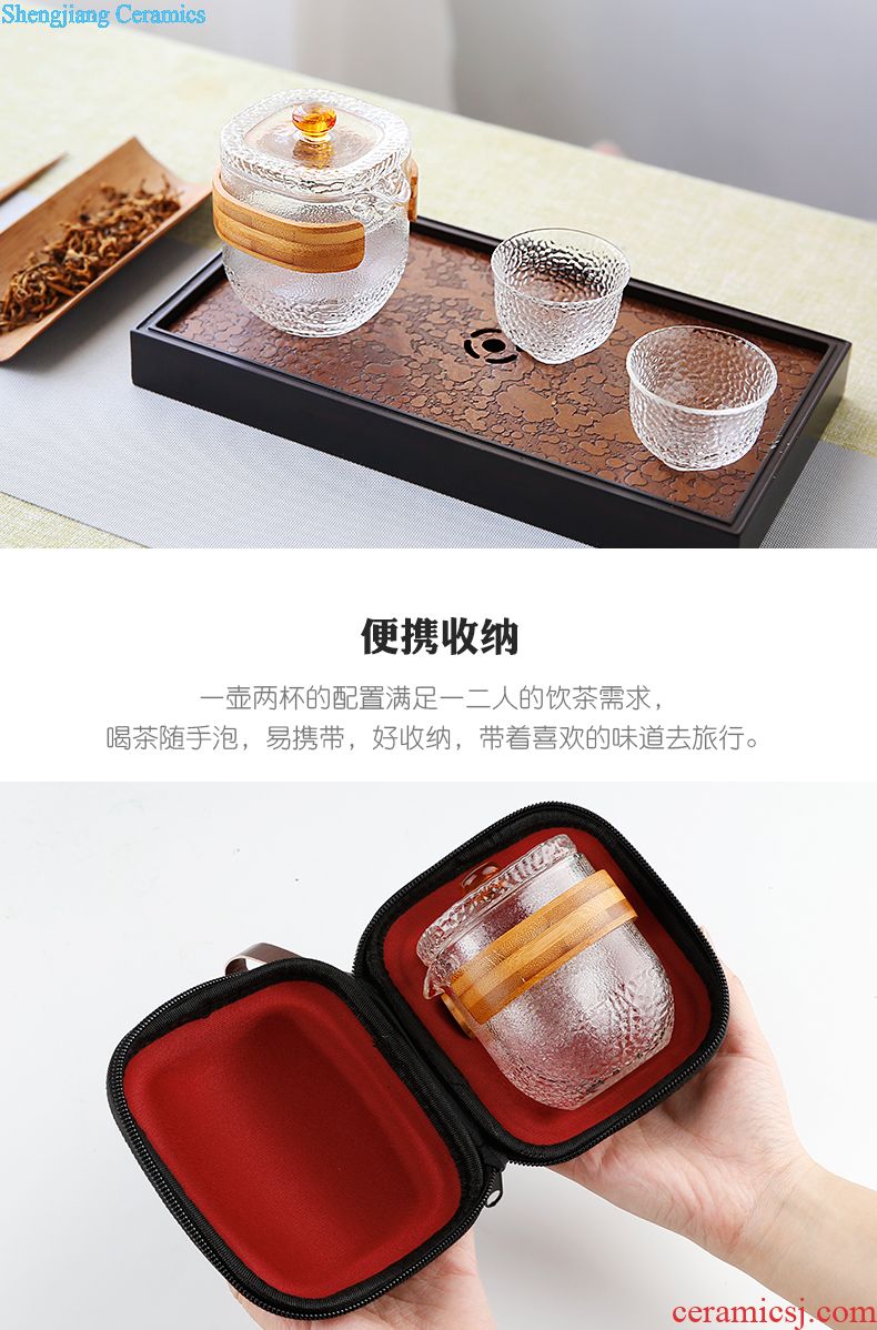 Three frequently gentleman sample tea cup Kung fu tea sets master cup single cup jingdezhen ceramic tea set S42134