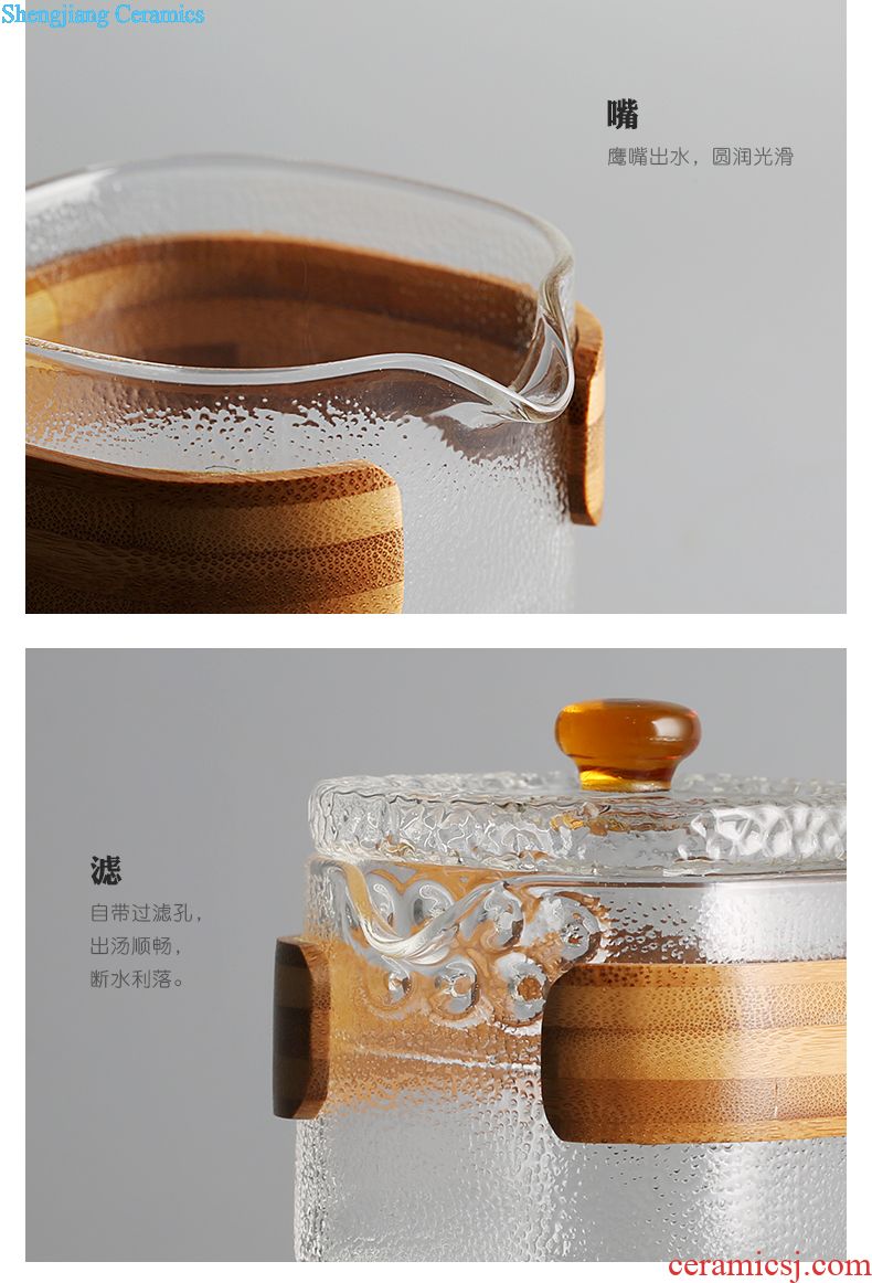 Three frequently gentleman sample tea cup Kung fu tea sets master cup single cup jingdezhen ceramic tea set S42134