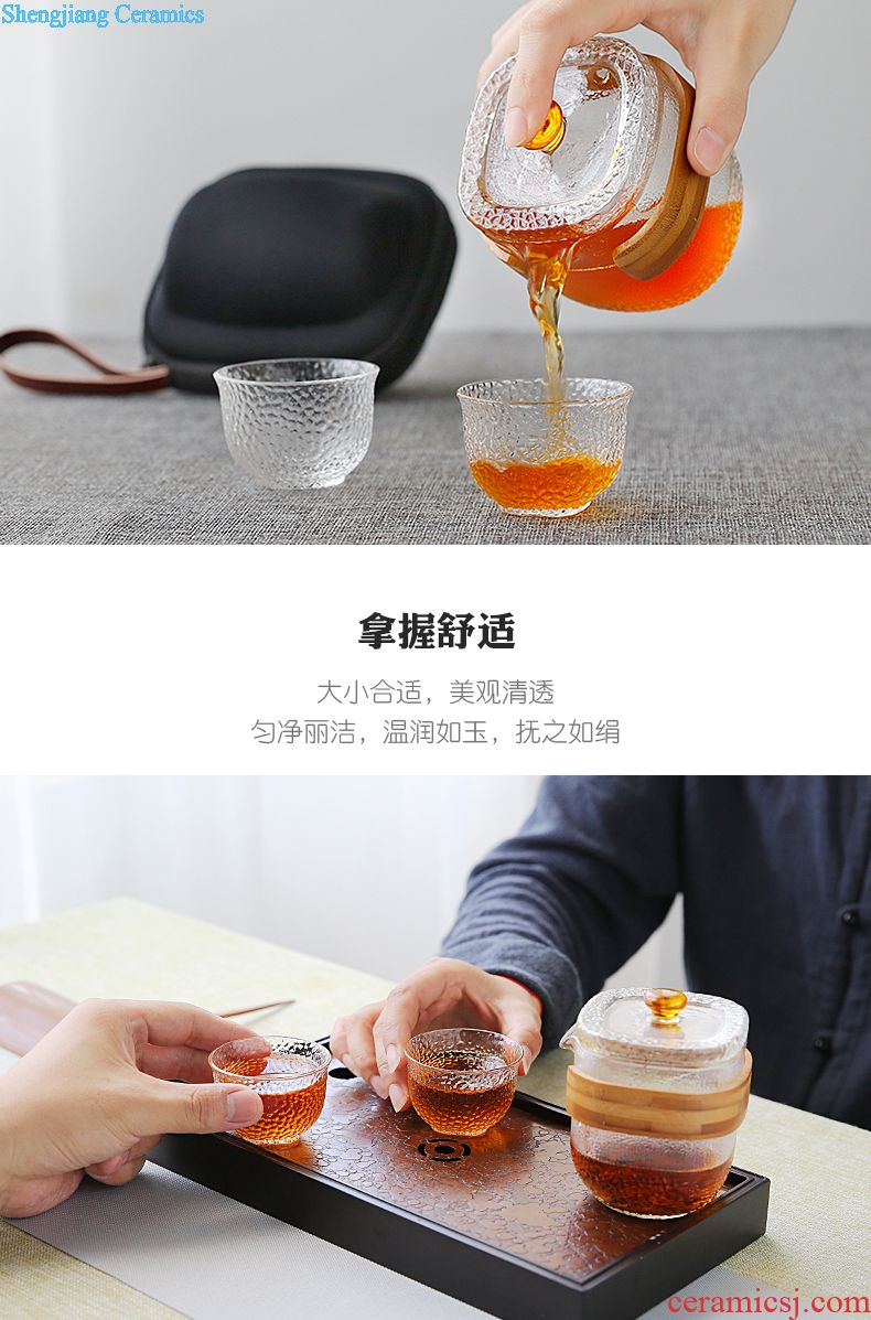 Three frequently gentleman sample tea cup Kung fu tea sets master cup single cup jingdezhen ceramic tea set S42134