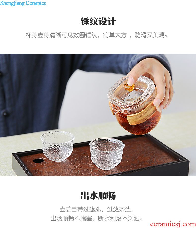 Three frequently gentleman sample tea cup Kung fu tea sets master cup single cup jingdezhen ceramic tea set S42134