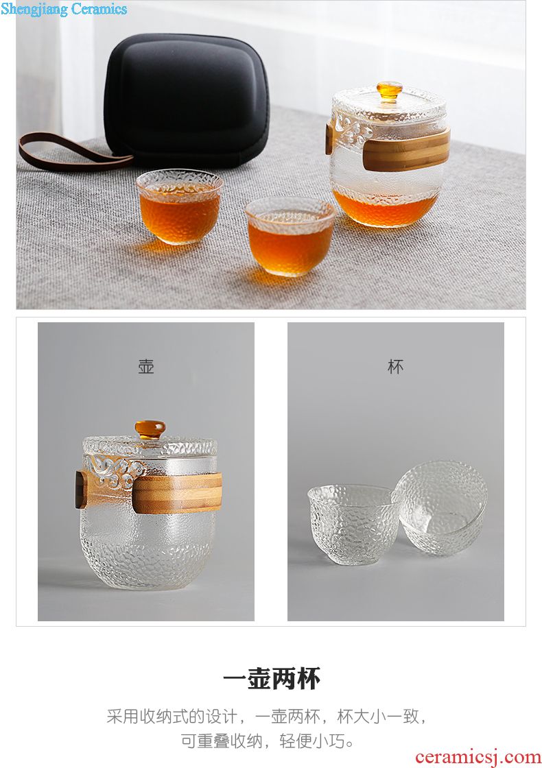 Three frequently gentleman sample tea cup Kung fu tea sets master cup single cup jingdezhen ceramic tea set S42134