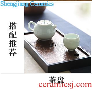 Three frequently kung fu tea cups Jingdezhen ceramic tea set master cup hand-painted lotus pumpkin sample tea cup S42105